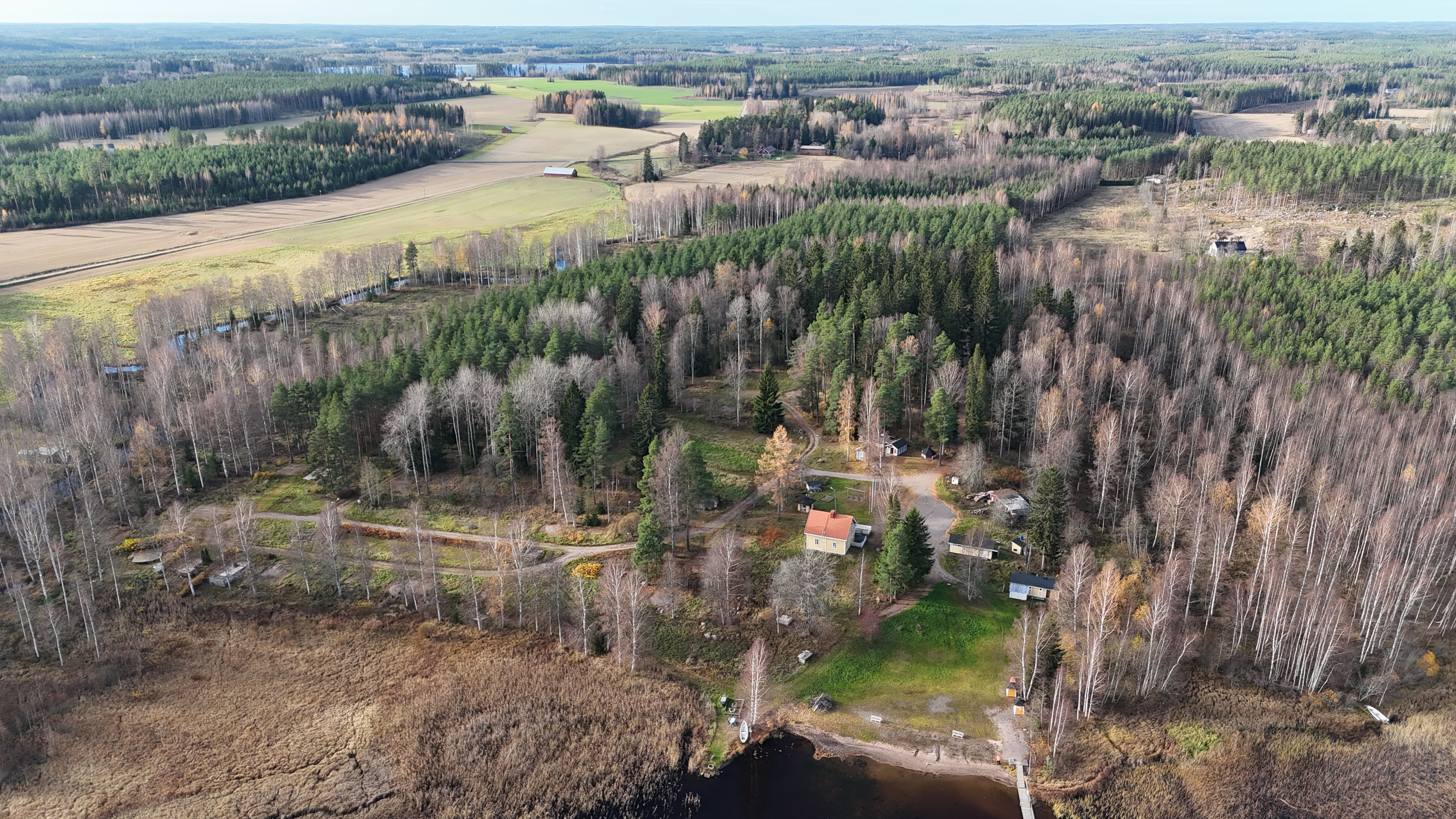 Viralan leirintäalueesta ilmakuva