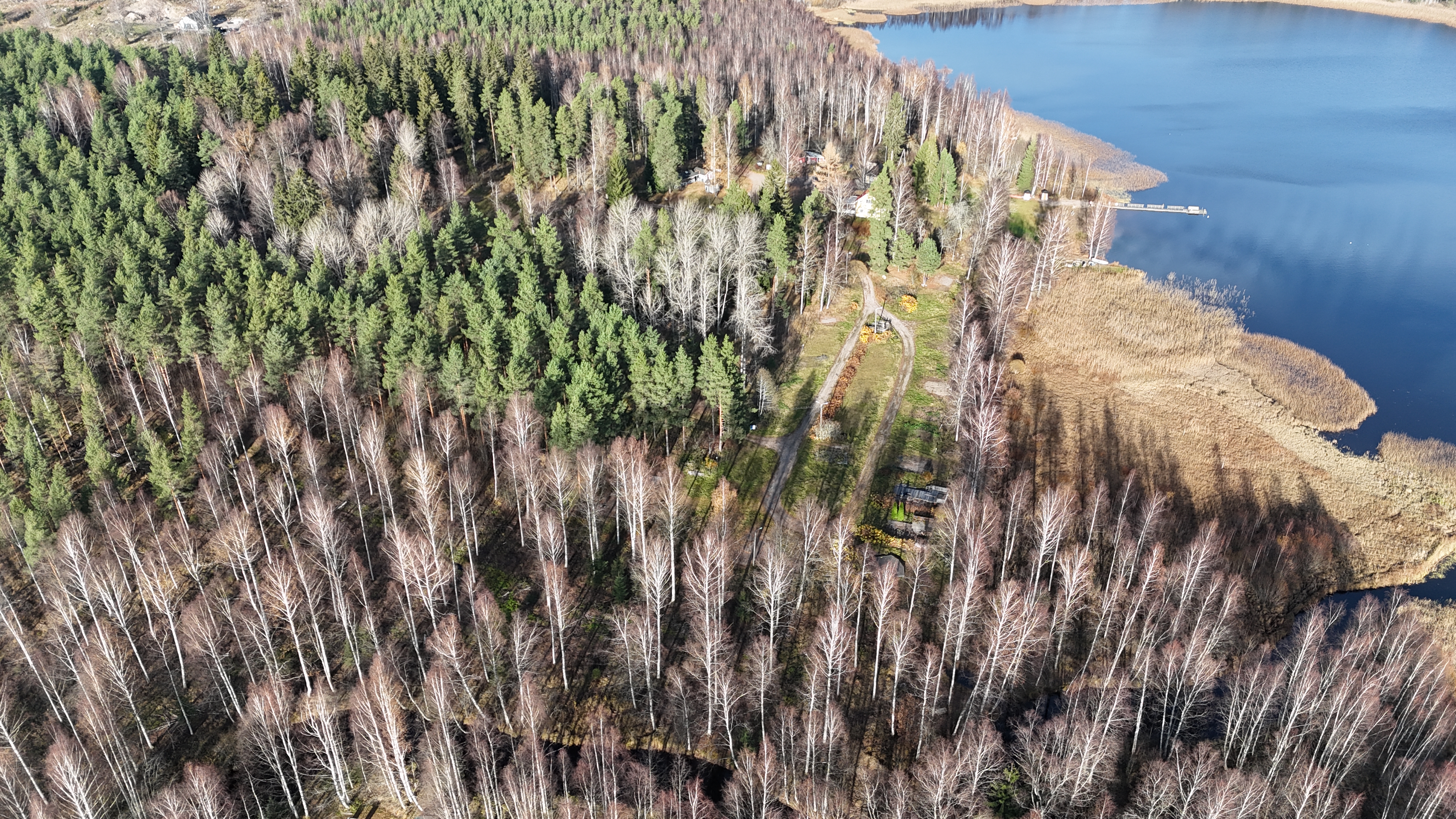 Viralan leirintäalueesta ilmakuva